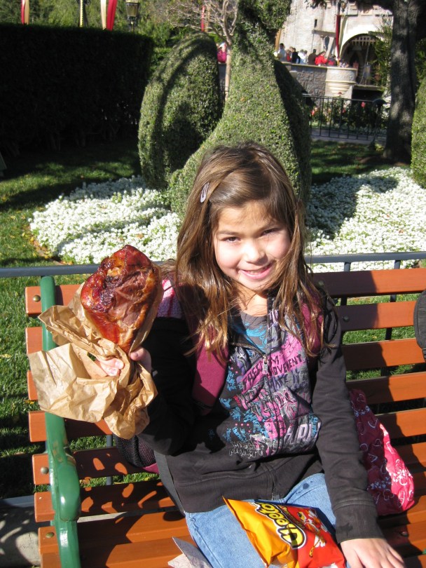 The Girl with her Tukery Leg at Disneyland