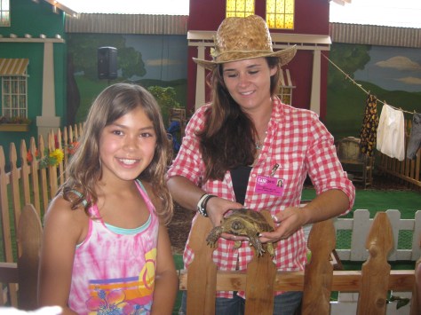 The Girl with a turtle wrangler