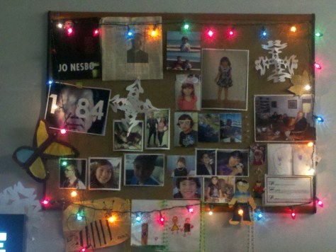 My bulletin board at work