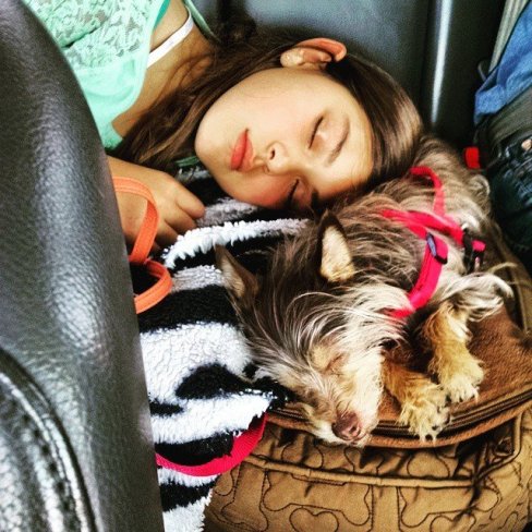 The Girl and Otter Pup