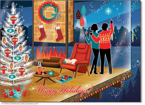 Retro Happy Holidays
