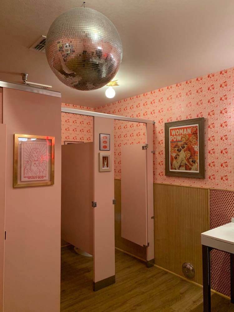 Boozehound's Disco Ball Restroom