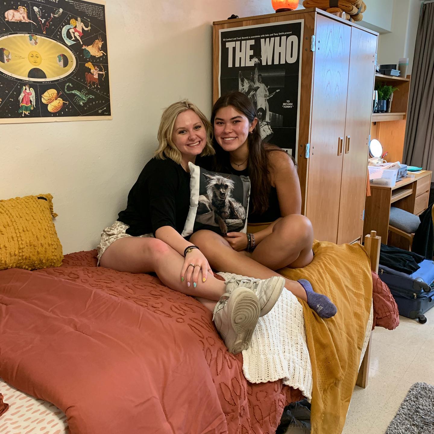 Em and her roommate.